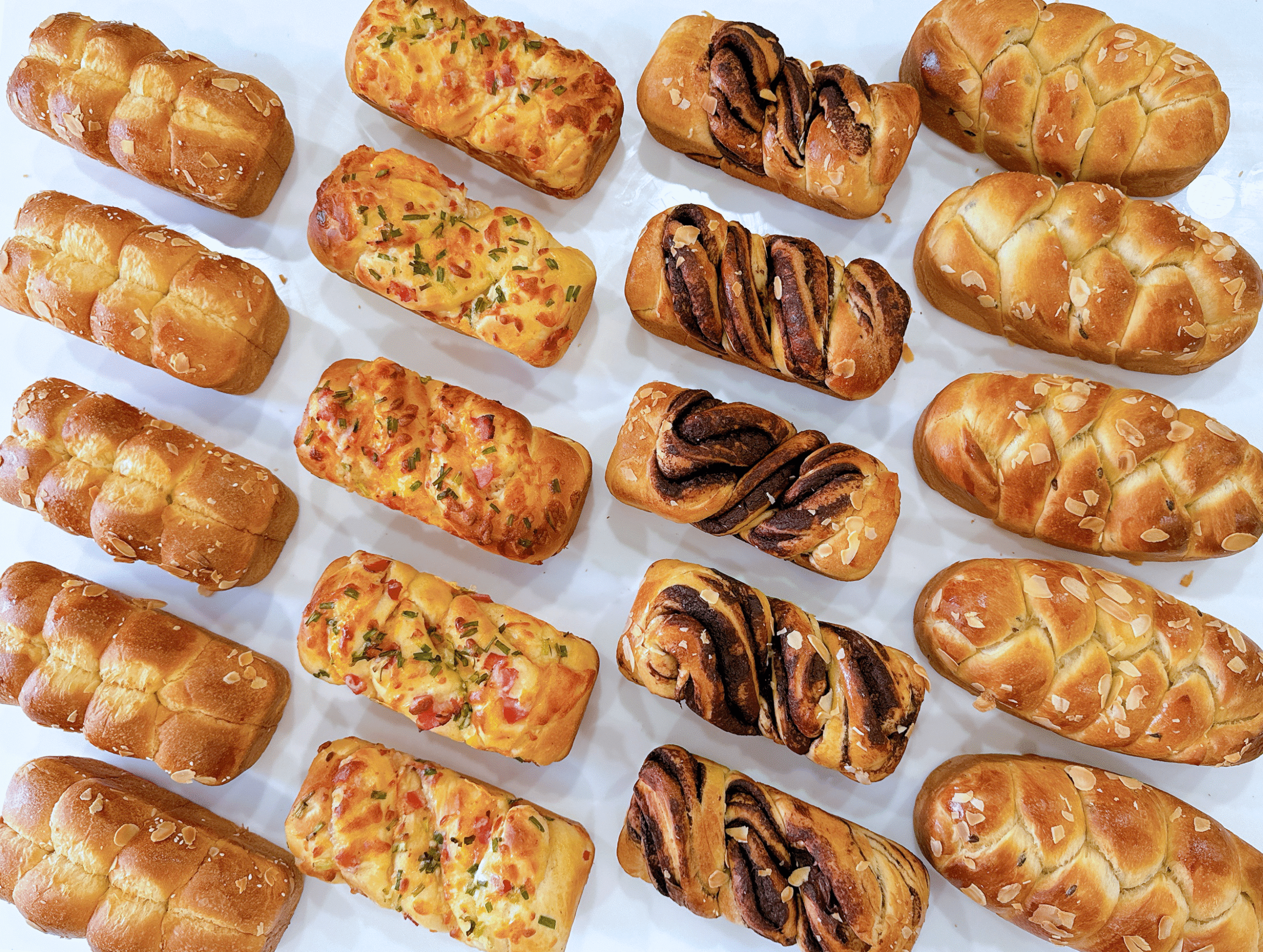 Lớp trực tiếp bánh mì brioche men sourdough tự nhiên