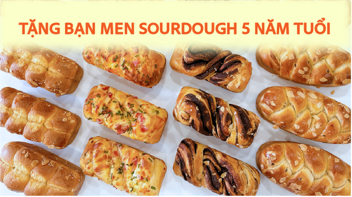Lớp online bánh mì brioche men sourdough 01