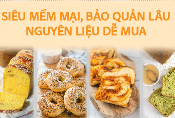 Lớp online bánh mì healthy 6 loại