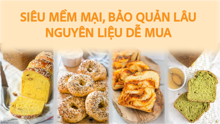 Lớp online bánh mì healthy 6 loại