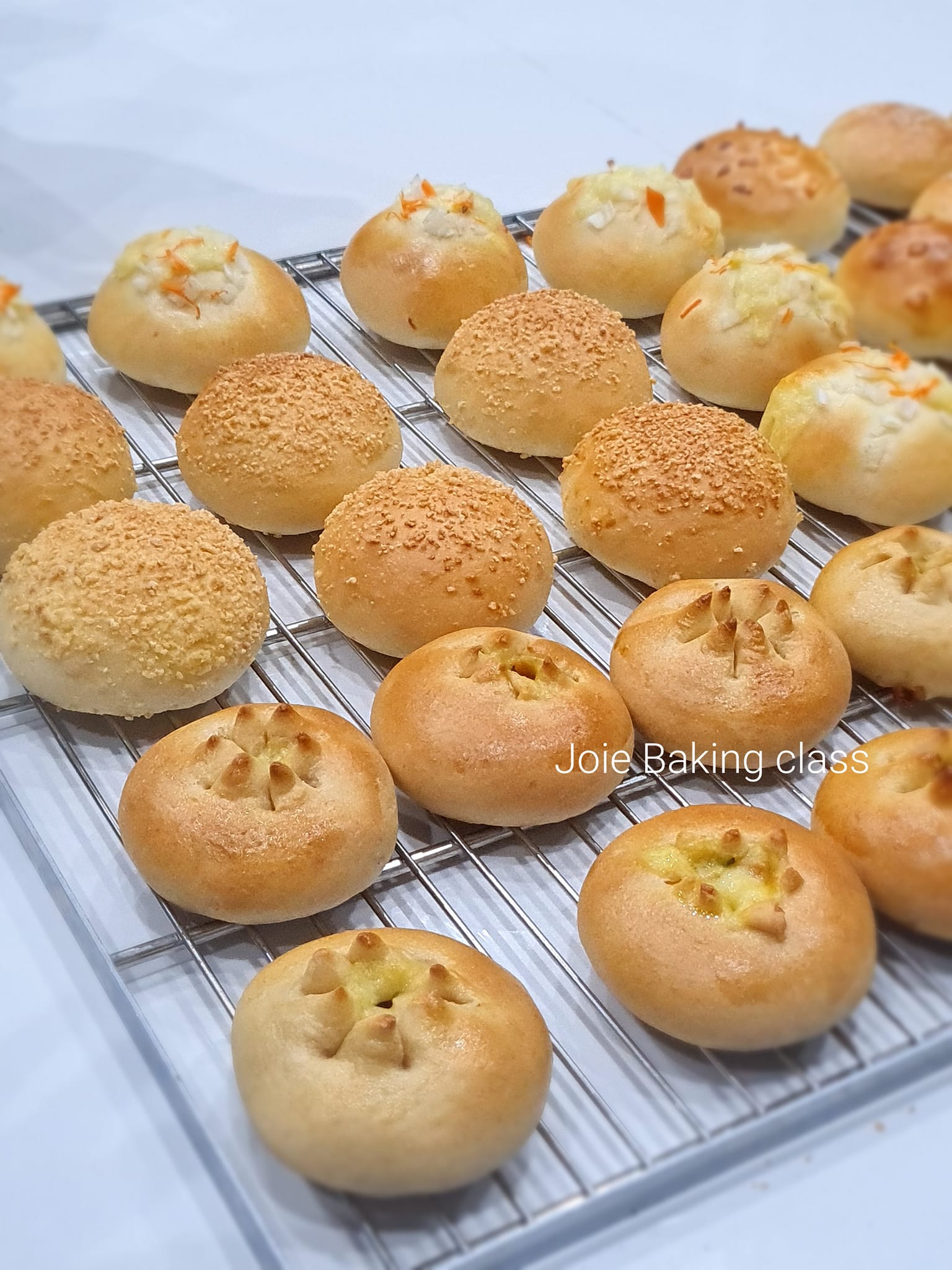 Lớp online bánh mì mềm nguyên cám 9 loại nhân mặn