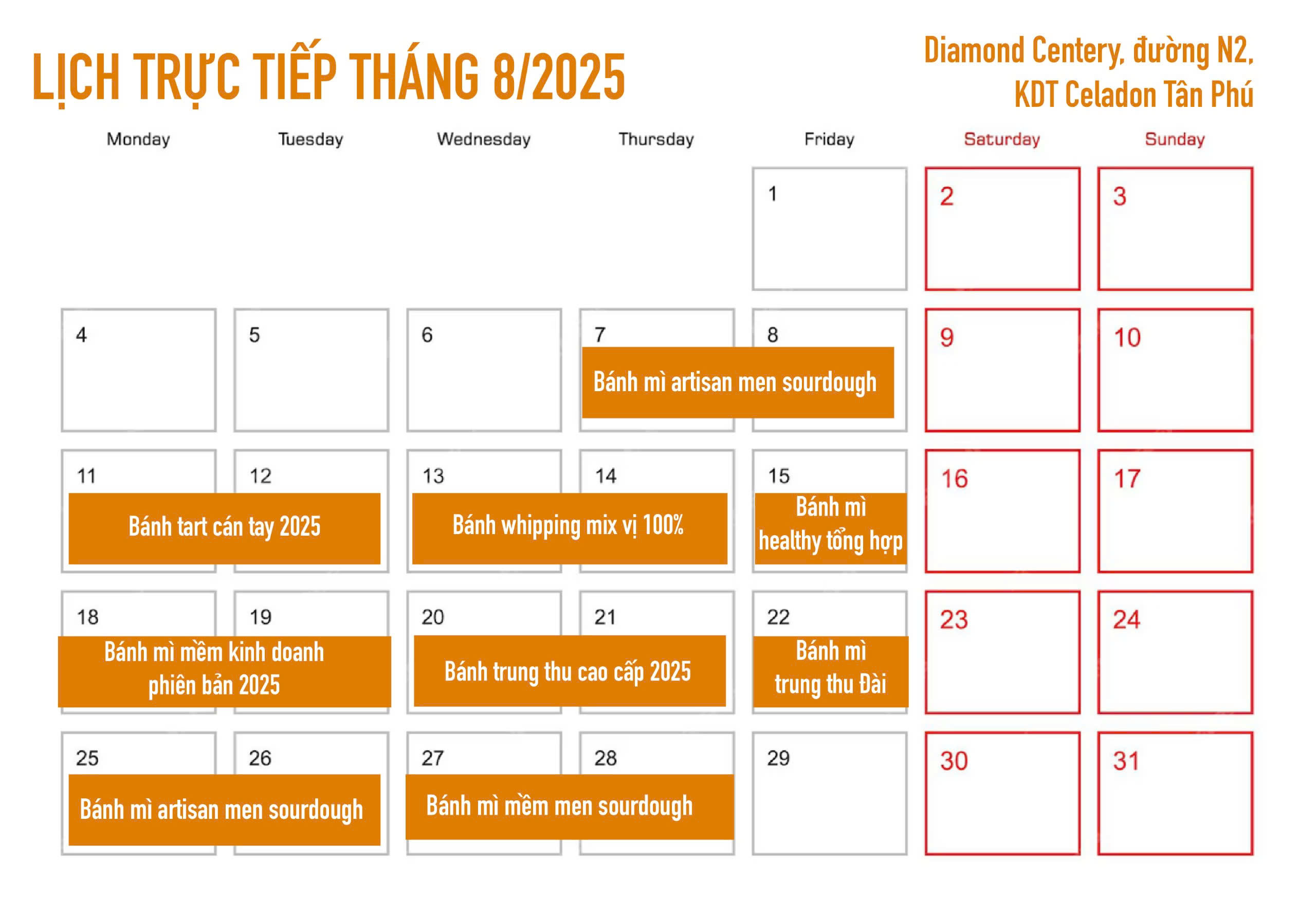 Lịch học trực tiếp